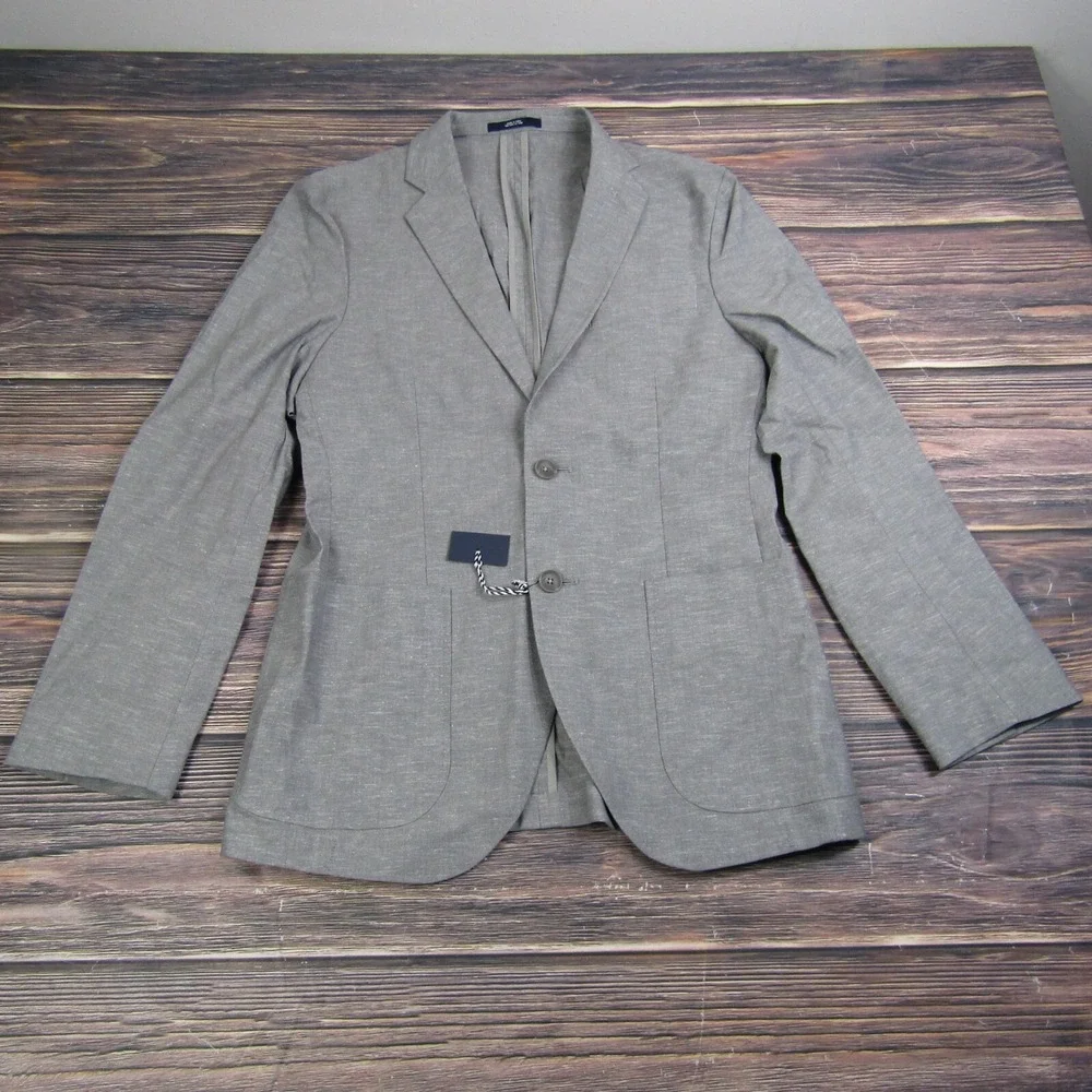 1901 NEW Mens Small Gray 2 Button Blazer Coat‎ Top